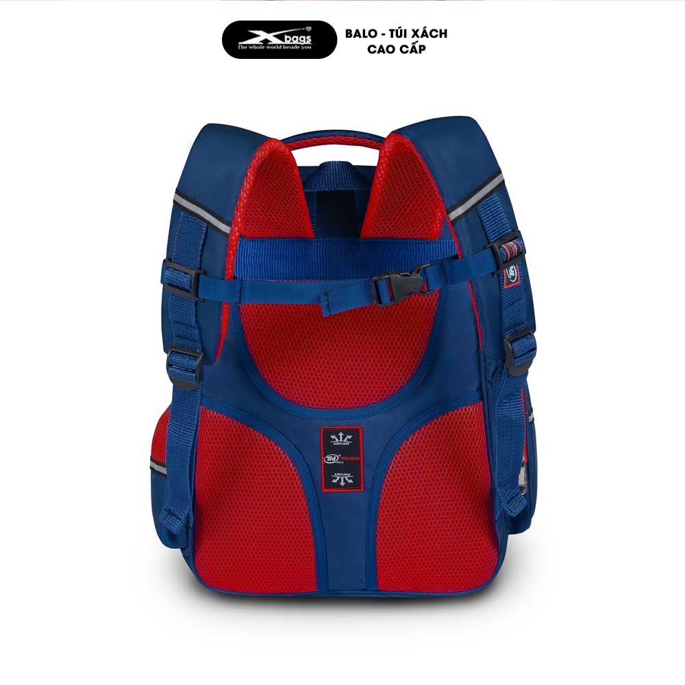 Balo Đi Học Cấp 1 Cao Cấp TNBags Smart Red TN.B.3110 Màu Đỏ Thời Trang, Chống Gù, Nhiều Ngăn Tiện Lợi!