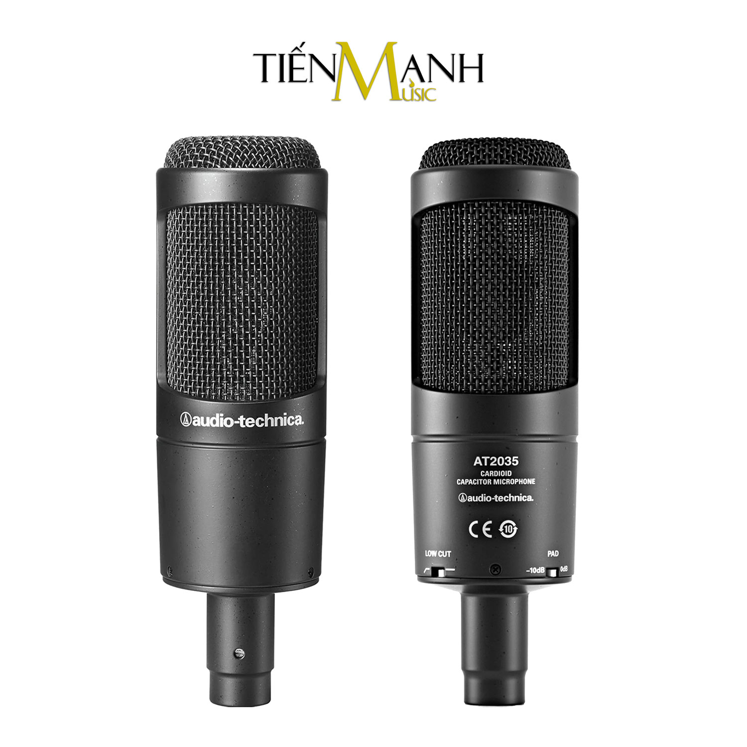 Micro AT2035 Audio Technica Mic Condenser Thu Âm Phòng Studio, Microphone Cardioid AT-2035