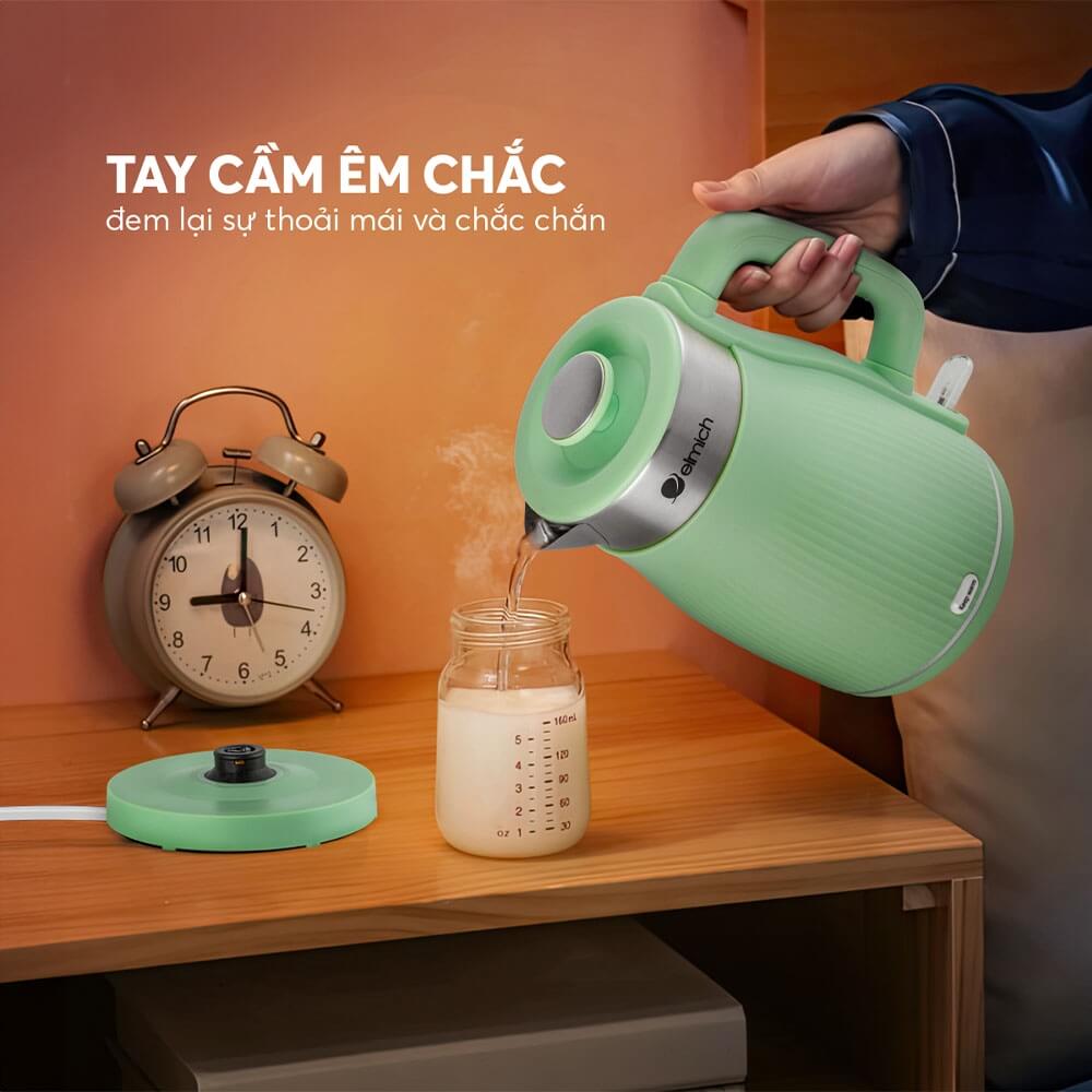 Ấm Đun Siêu Tốc Elmich KEE-8457 1.8L, Hàng Chính Hãng, Sôi Nhanh 45s, Công Nghệ Strix - JoyMall