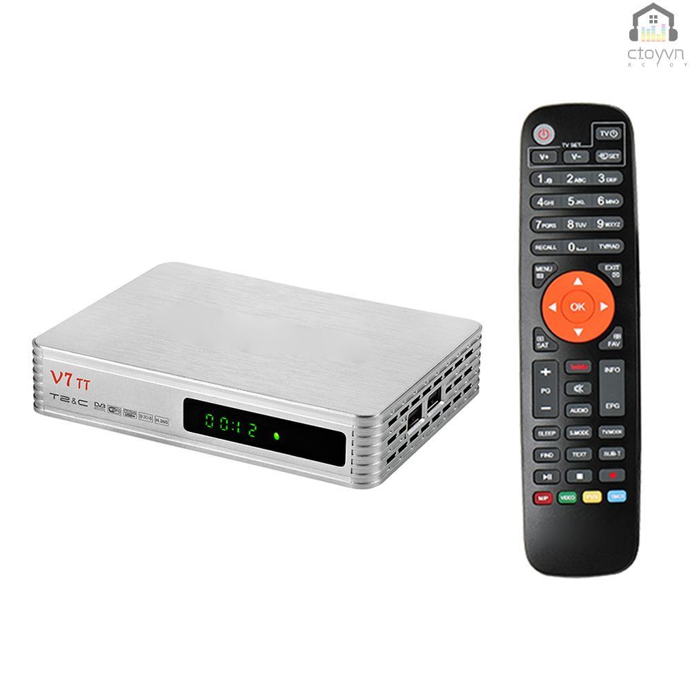 Đầu thu TV V7 TT 1080P Full HD DVB-T/T2/Cable/J.83B hỗ trợ USB PLP hỗ trợ USB PVR