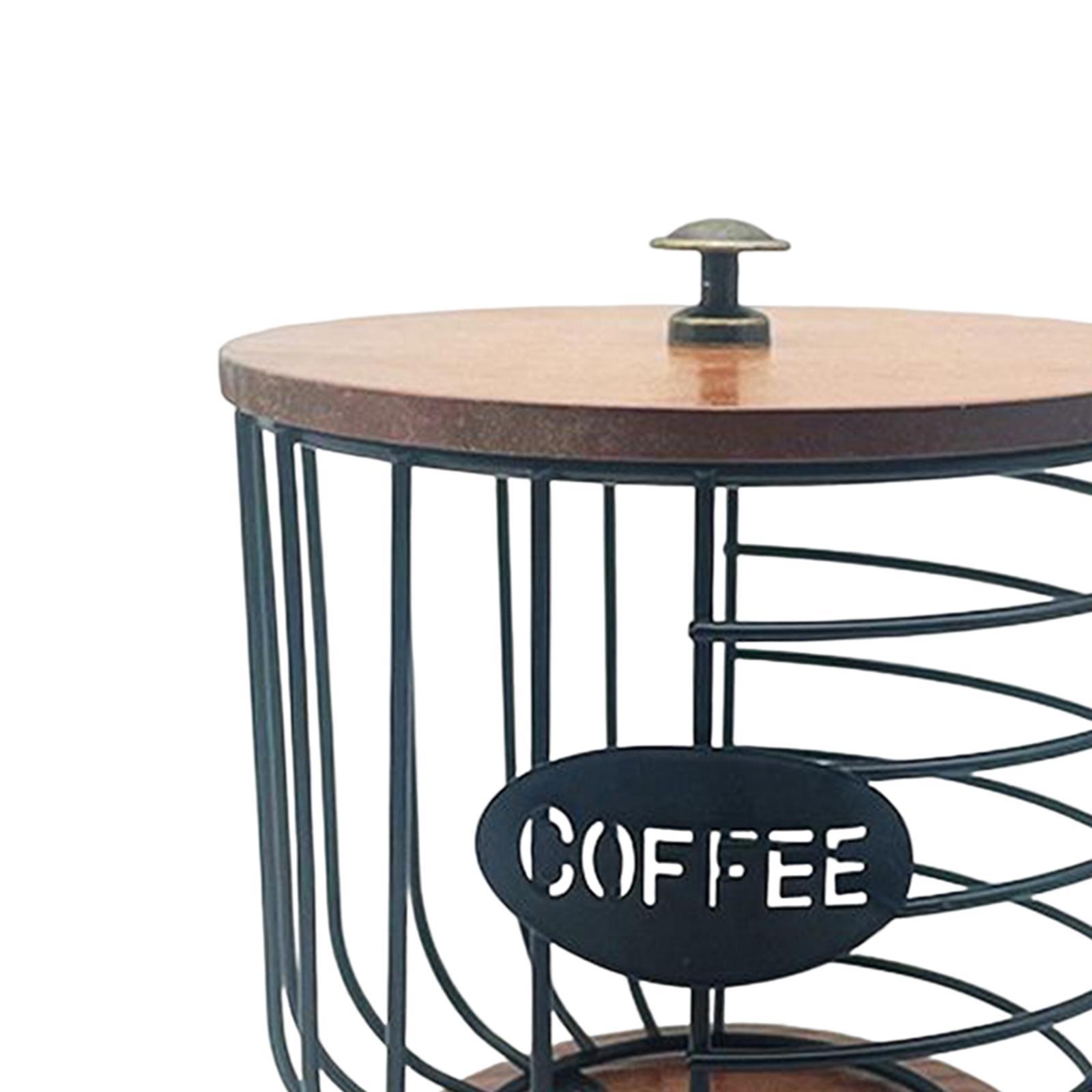 Coffee Pod Holder Organizer Cup Coffee Capsule Storage Basket for Family