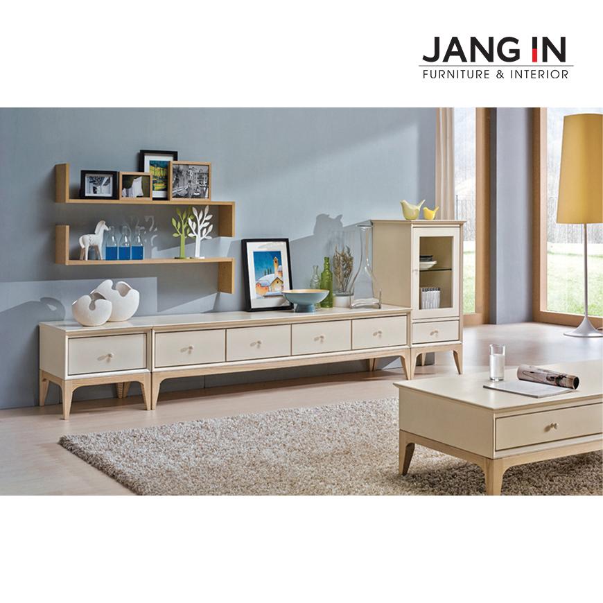 Bộ Kệ Tivi Daily white A+C+D Jang In 1001400001-01