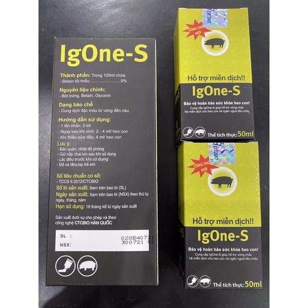 1 lọ Kháng thể IGONE-S hỗ trợ miễn dịch cho heo con