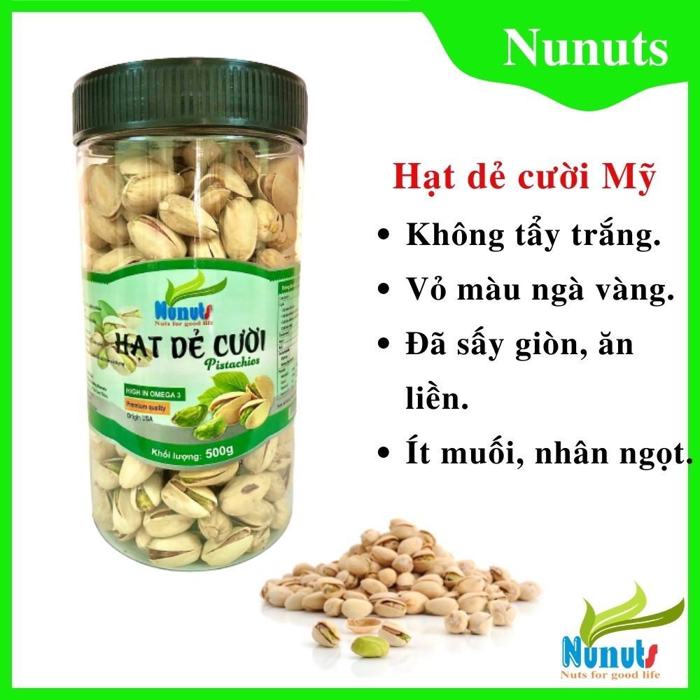 COMBO 3 HŨ ( MACCA CÒN VỎ, HẠT DẺ CƯỜI MỸ KHÔNG TẨY TRẮNG, HẠT ĐIỀU CÒN VỎ LỤA) NUNUTS MỖI HŨ 500G