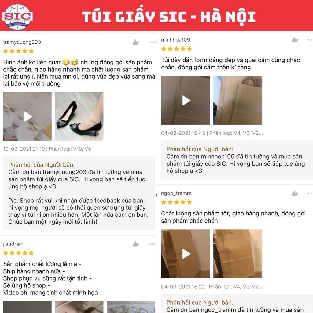 TÚI GIẤY THANKYOU MÀU ĐEN SIZE M CÓ QUAI (ẢNH THẬT VÀ VIDEO)