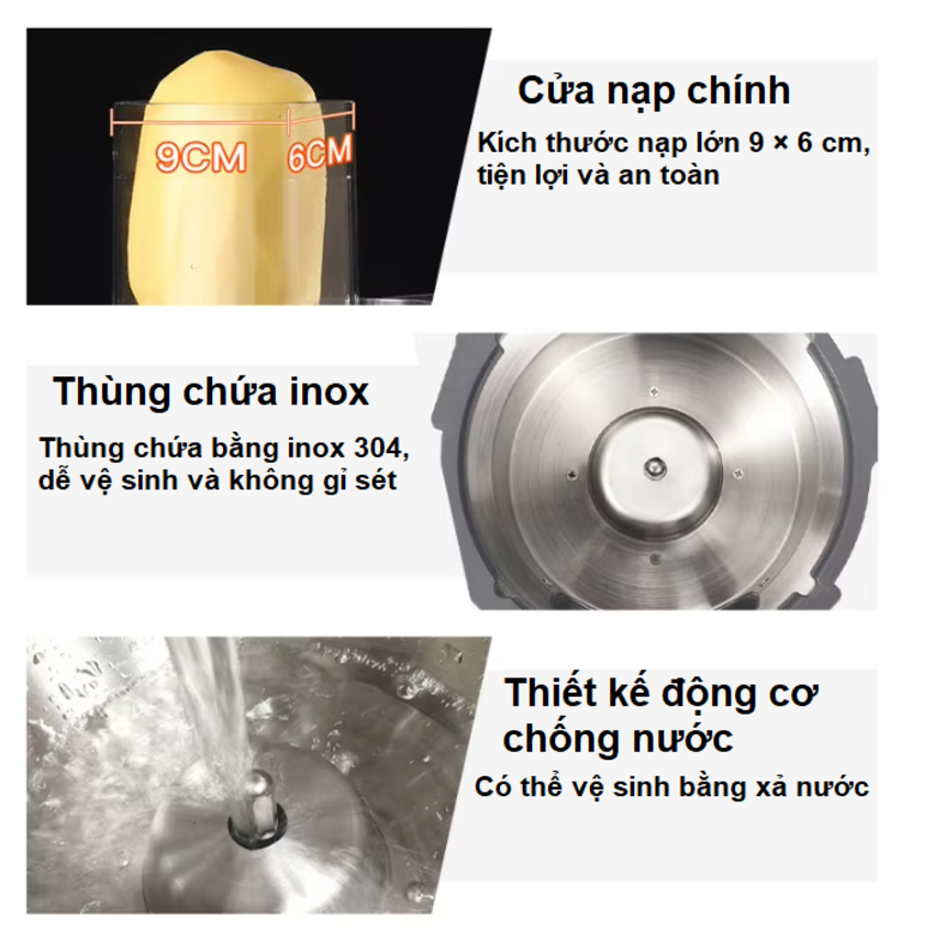 Máy thái rau củ quả công nghiệp đa năng, thái lát, thái sợi, thái hạt lựu. Thương hiệu Mỹ cao cấp Septree - X1 - HÀNG CHÍNH HÃNG