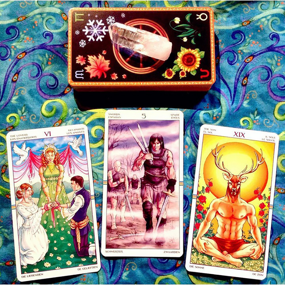 Bộ Bài Tarot Wheel Of The Year Tặng Đá Thanh Tẩy