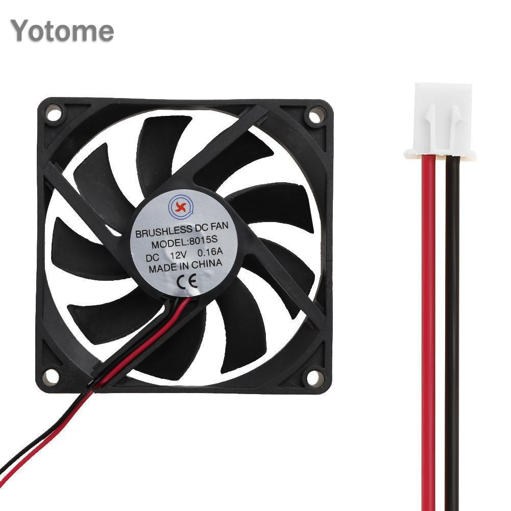 DC Quạt Tản Nhiệt Không Chổi Than 8015s Dc12V 0.16a 80x80 X 15mm