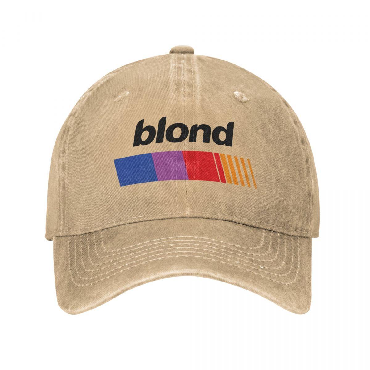 Tóc vàng mở Ocean Bóng chày mũ bóng chày thời trang đau khổ denim Frank hip hop rapper snapback cap cap unisex phong cách mũ mùa hè ngoài trời Color: Dark Gray Size: One Size