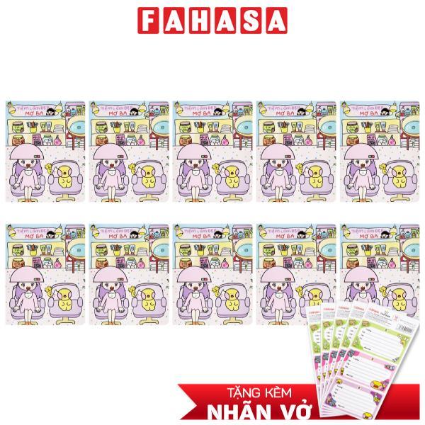 Combo 10 Tập Học Sinh Cô Tiên Xanh Chống Lóa - Miền Bắc - 4 Ô Ly - 48 Trang 100gsm - Tiệm Làm Đẹp Mợ Ba - Tặng Kèm Nhãn Vở Cô Tiên Xanh
