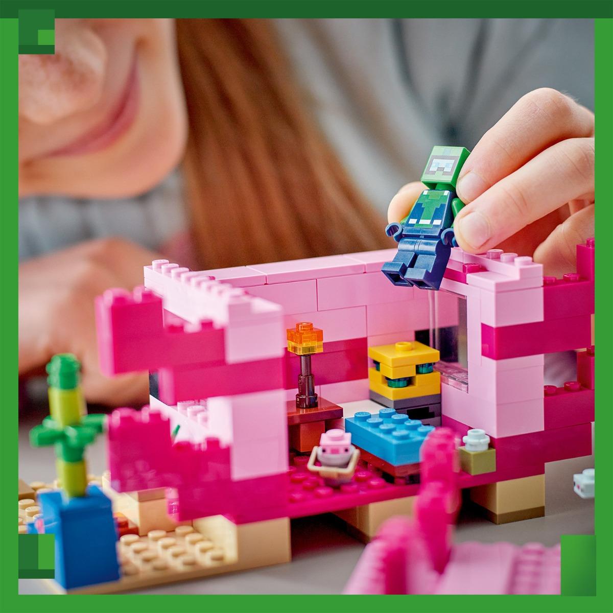 Đồ Chơi Lắp Ráp Ngôi Nhà Cá Axolotl LEGO MINECRAFT 21247 (242 chi tiết)