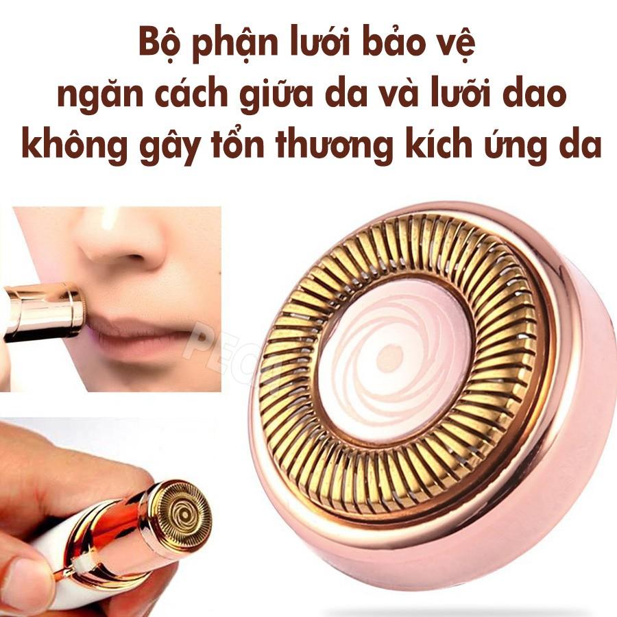 Máy cạo lông Kemei KM-577 chuyên dùng cạo lông toàn thân, lông mặt, lông tay chân, vùng bikini sử dụng pin AA tiện lợi