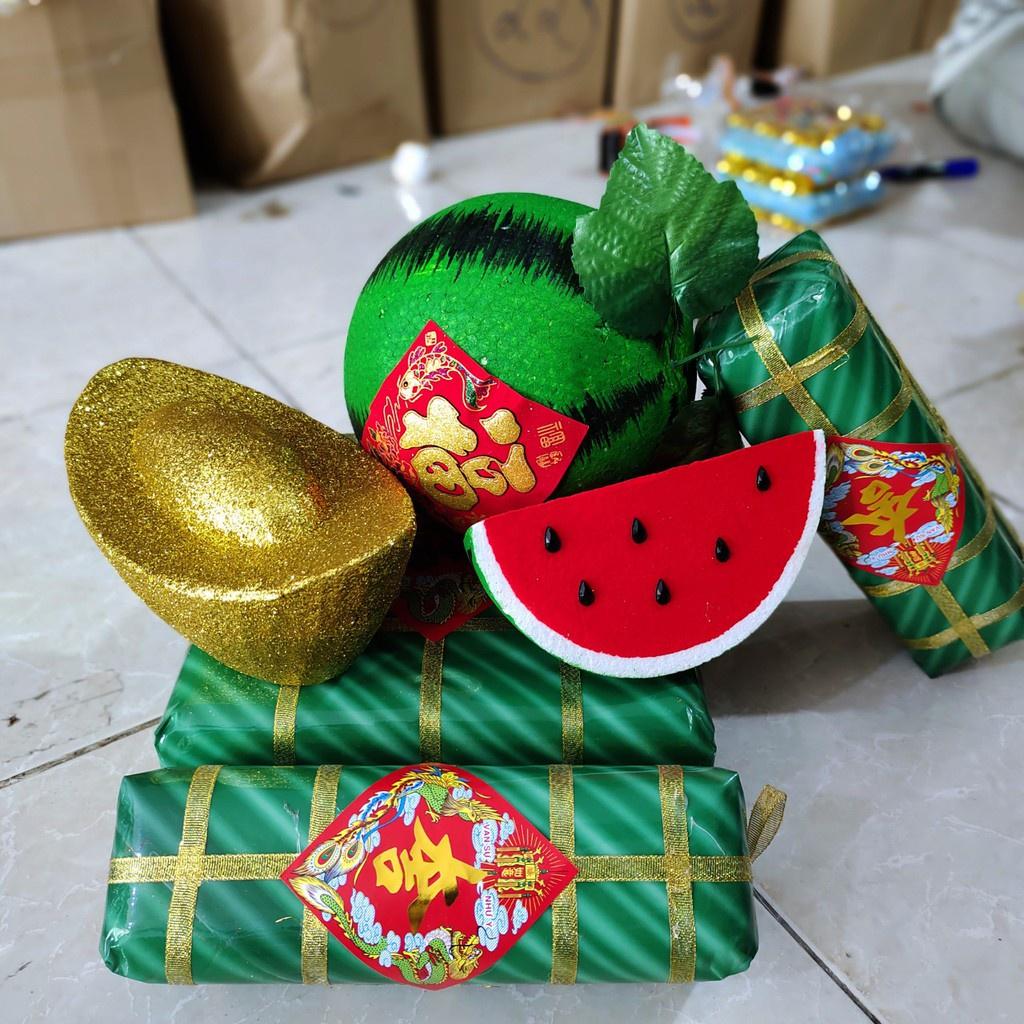 Set Dưa Hấu Bánh Chưng Trang Trí Tết  Sài Gòn Hoa 2023