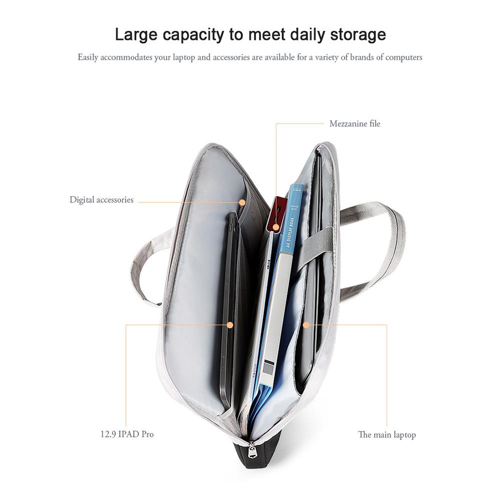 Mới Xách Tay Chống Nước Với Bên Trong Ngăn Đựng Laptop 13.3 14 15.6 Inch Lưng Cho Macbook M1 Xiaomi Cặp