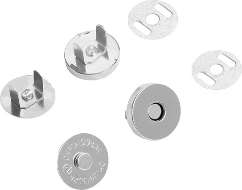 Bộ 50 Nút Hít Nam Châm Làm Túi Xách 14x3mm (Cỡ Nhỏ)