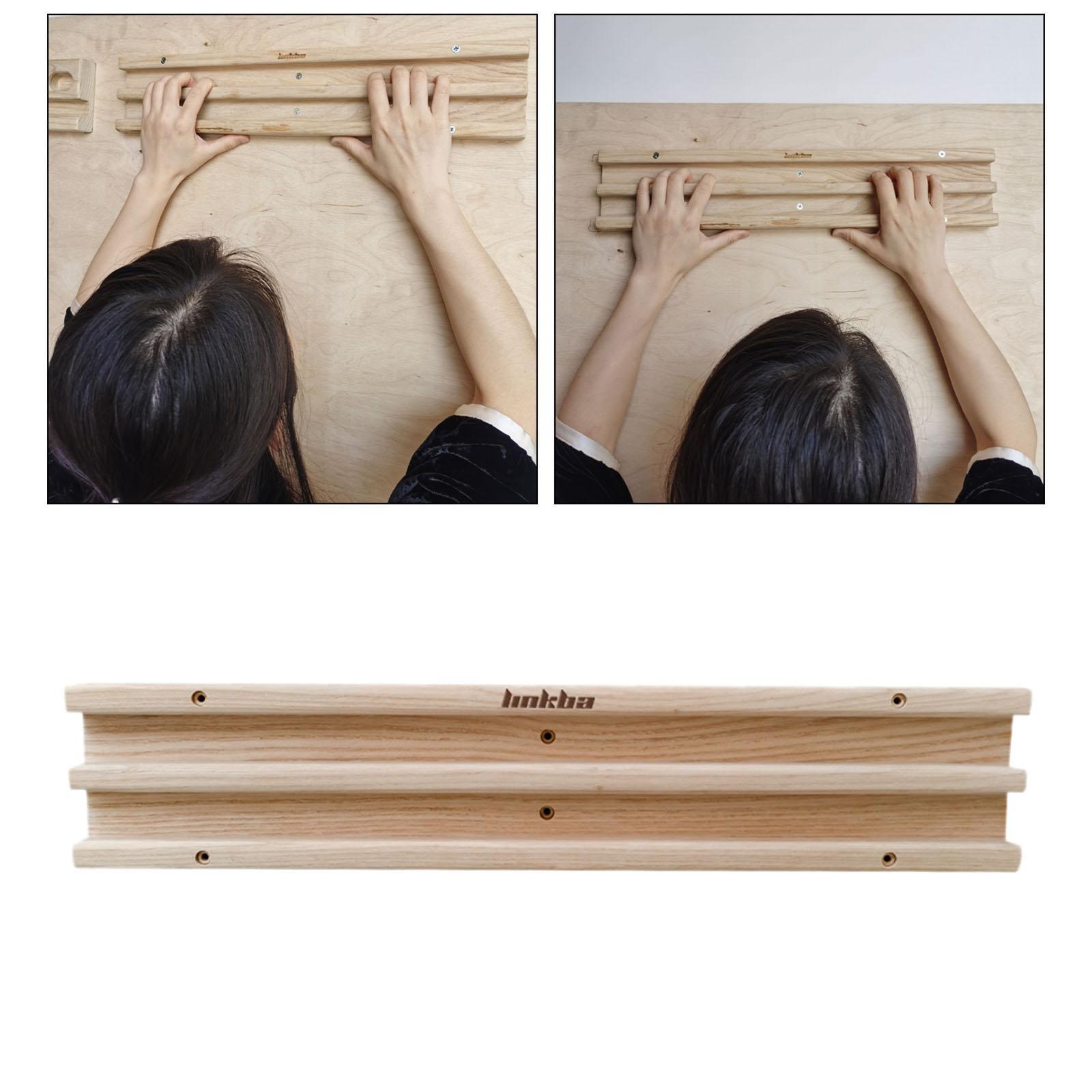 Climbing Hangboard Wall Grip Trainer Wrist Fingers Training Strengthener