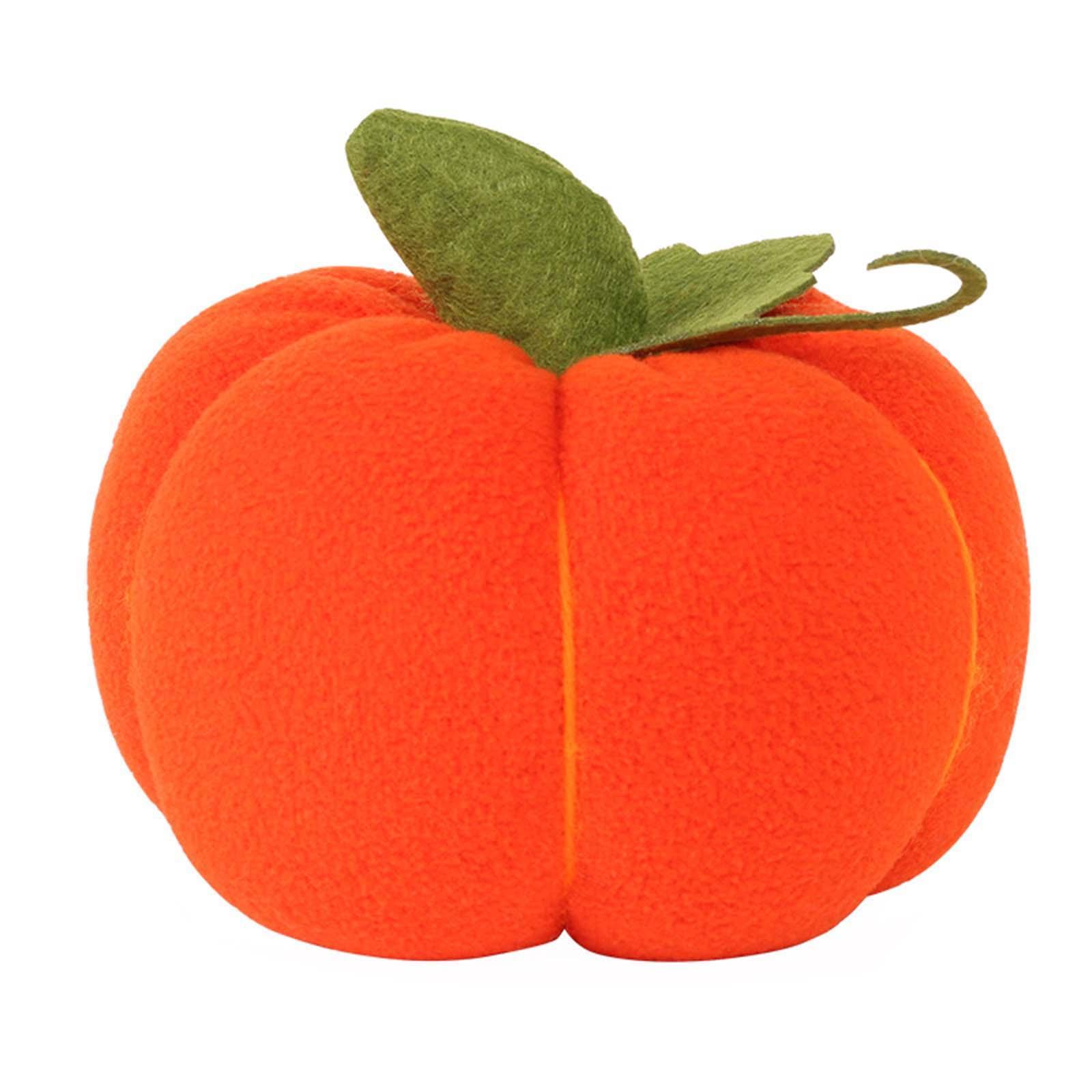 3Pcs Simulated Pumpkin Plush Toy Pumpkin Decoration Artwork Fake Pumpkin Tabletop Pumpkin Figurine Ornaments for Home Bedroom