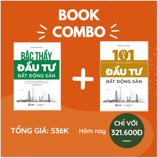 COMBO 2 cuốn sách: Bậc thầy đầu tư bất động sản + 101 câu hỏi và giải đáp đầu tư bất động sản