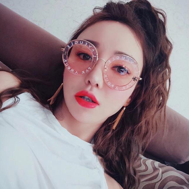 KÍNH RÂM MẮT TRÒN IN CHỮ IDOL NGÔ DIỆC PHAM, NHÃ VỀ NHÀ ĐI CON ĐEO HOTTREND