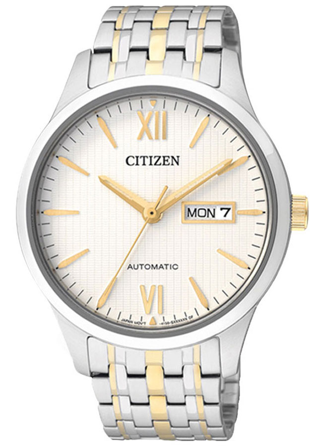 Đồng Hồ Nam Citizen Dây Thép Không Gỉ NP4074-52A - Mặt Trắng