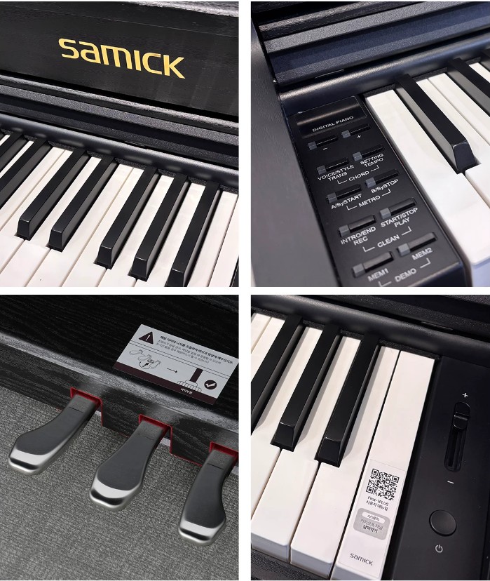 Đàn Piano Điện Samick First-1 Plus 88 Phím Búa Nặng Bluetooth MIDI Tặng Ghế Và Tai Nghe Đồng Màu