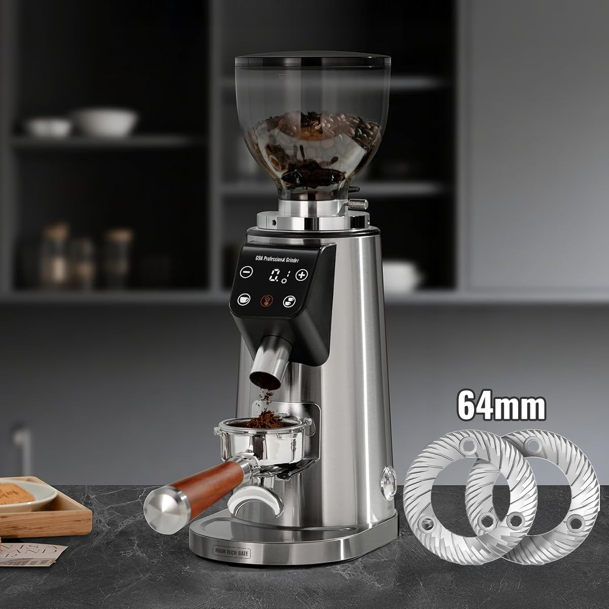 Máy Xay Cà Phê G9A Tự Động 2 Lập Trình, 100 Cấp Xay Cực Mịn, Thương Mại Chuyên Nghiệp, Bản Nâng Cấp, hàng chính hãng