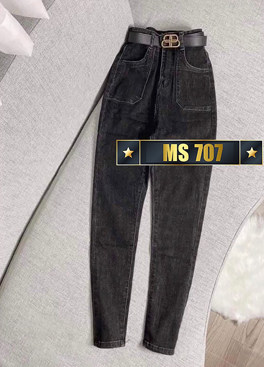 Quần jean nữ Lưng Cao Julido Store, chất jean co dãn 4 chiều ống ôm chân mẫu Ms707