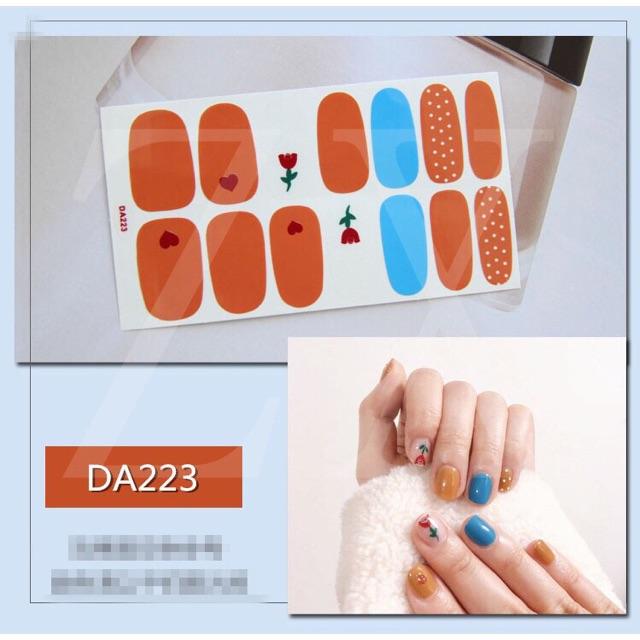 Set dán móng tay Nails dán nghệ thuật nhiều màu - có ngay bộ móng đẹp trong 5 phút (Nail wraps / Nail stickers) CAM03