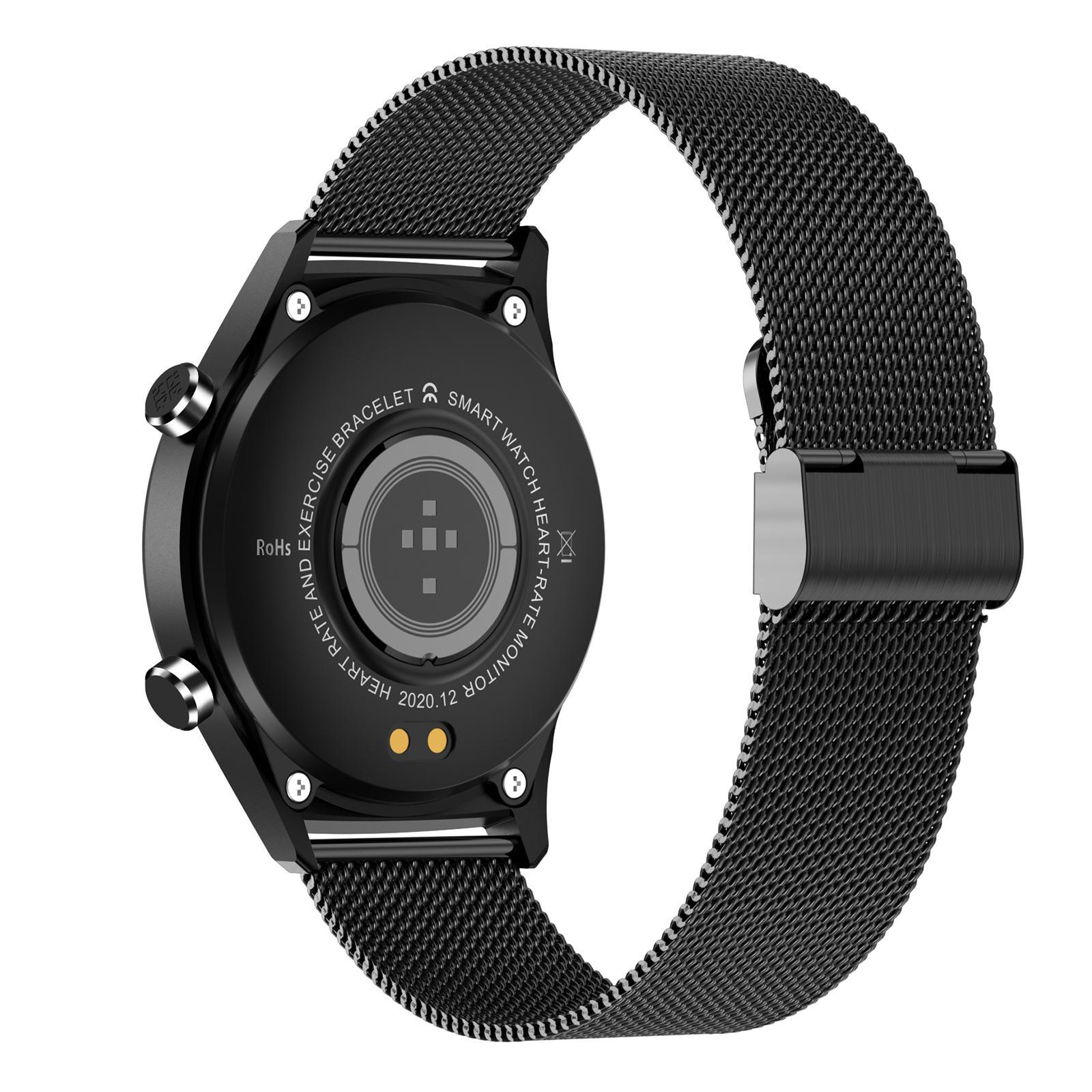 E13 Full Bluetooth Fitness Tracker Bracelet Wristband IP68 Black Silicone