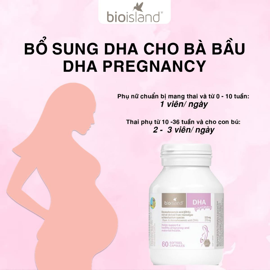 Viên uống DHA Bio Island cho bà bầu (60 viên)