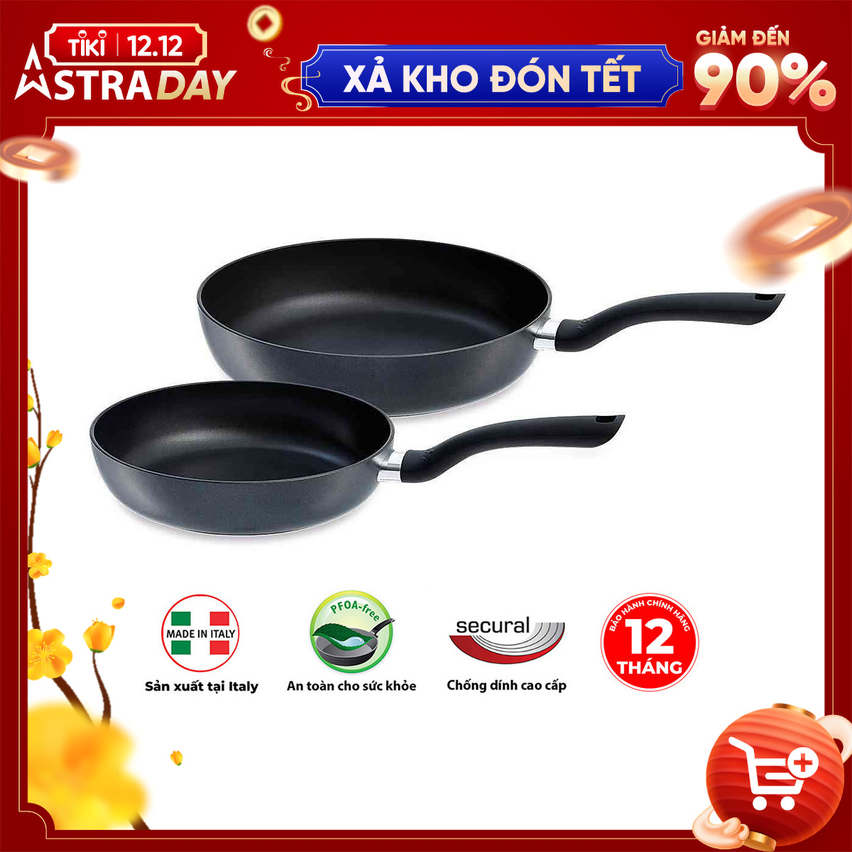 Bộ 2 chảo Fissler Cenit 28cm &amp; 24cm