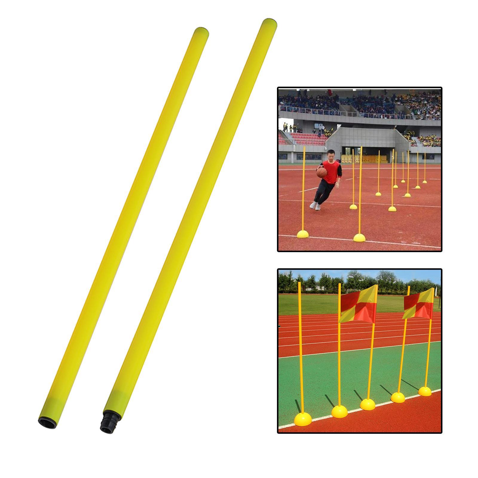 Soccer Training Markers Bright Colors Football Sign Pole for Soccer Football