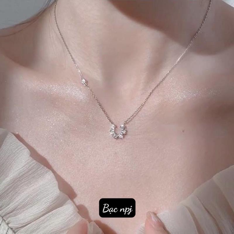 Dây chuyền liền mặt ️ XINH XẮN ️, Vòng cổ nữ Bạc Ta- Bạc Npj