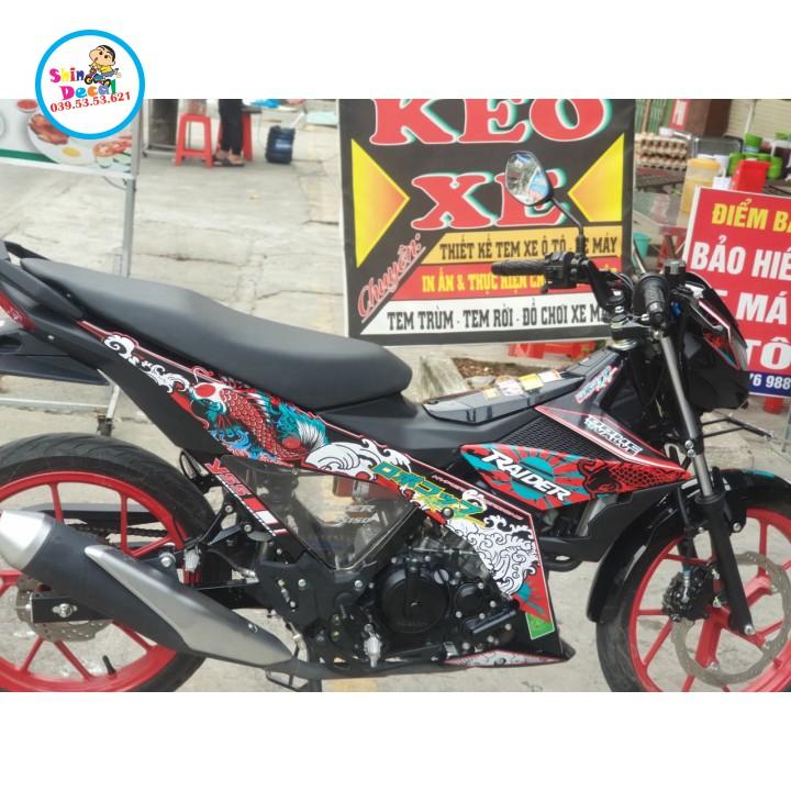 Tem rời raider fi cá chép đỏ đen