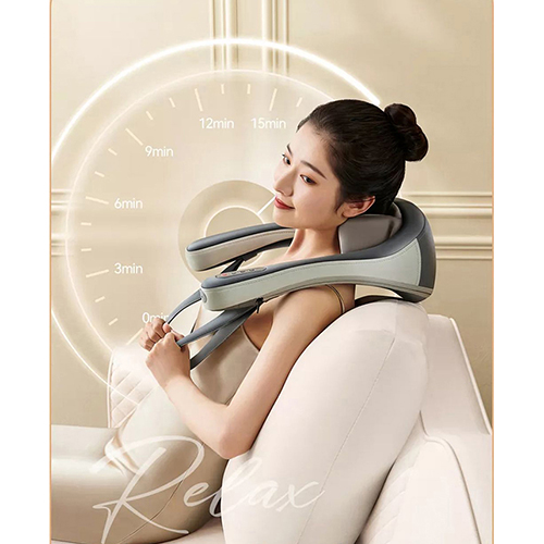 Máy massage cổ vai gáy Nikio NK-138 - Con lăn 6D xoa bóp chuyên sâu