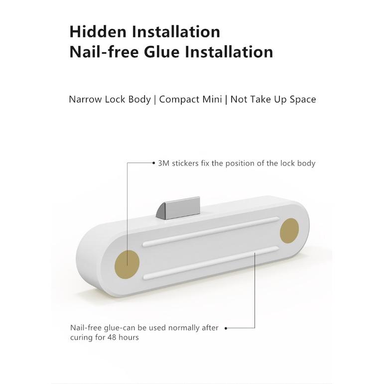 Khóa ngăn kéo thông minh YEELOCK kết nối Bluetooth APP mở khóa bảo vệ an toàn cho trẻ em- Hàng Nhập Khẩu - Hệ Sinh Thái Xiaomi