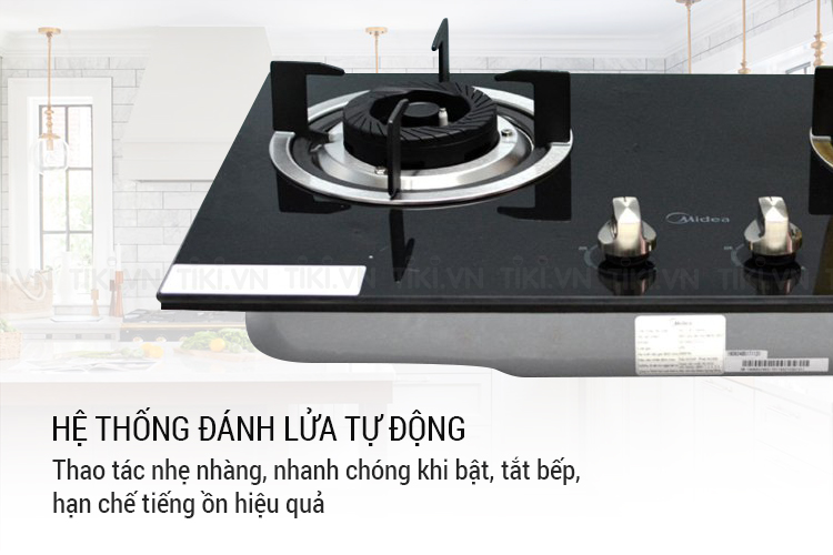 Bếp Ga Âm Midea MQ7211-G - Đen - Hàng chính hãng