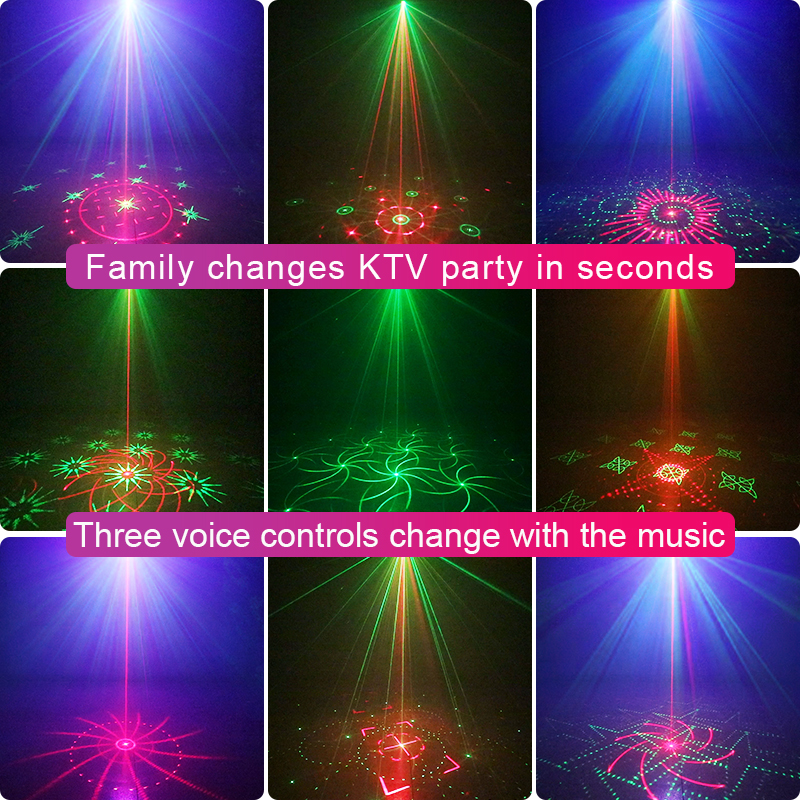 Đèn Laser chớp Led 60 trong 1 đèn sân khấu vũ trường phòng karaoke KTV