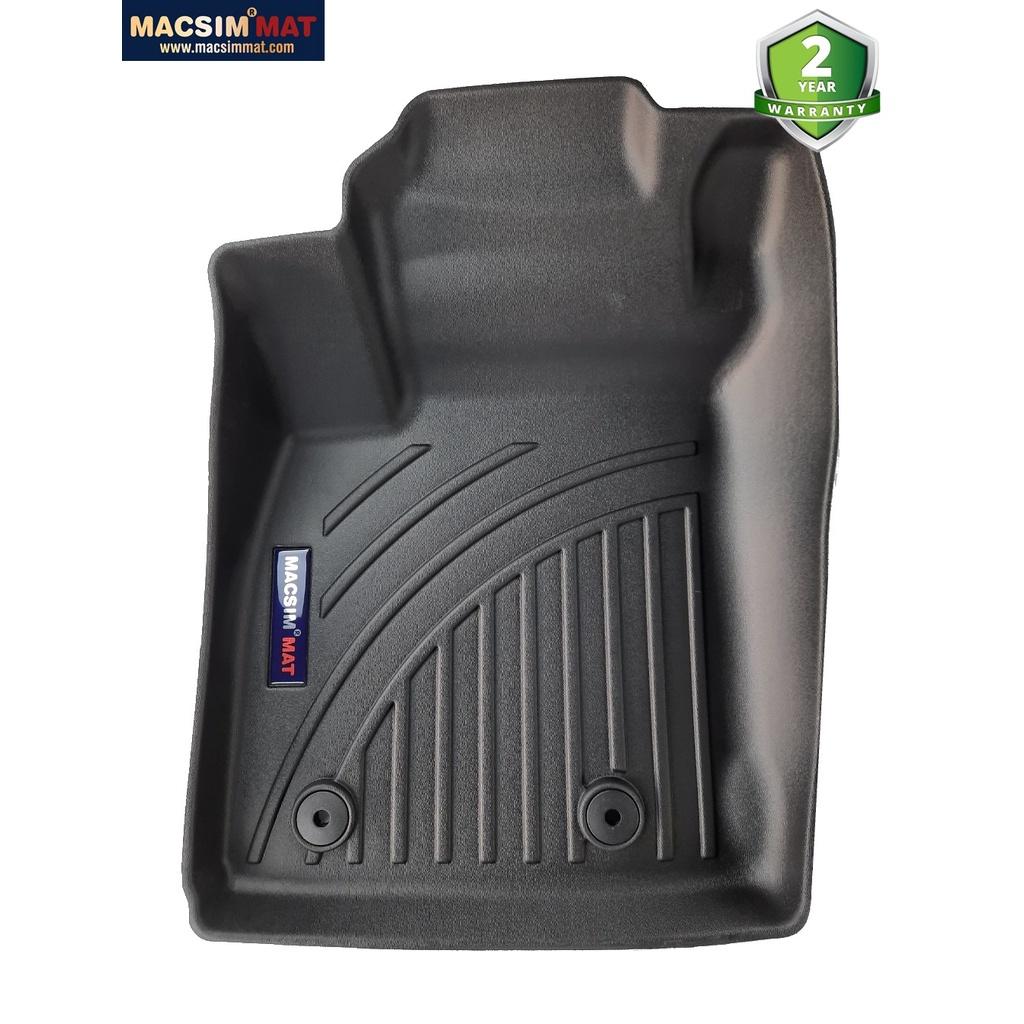 Thảm lót sàn xe ô tô Ford Ecosport 2012+ Nhãn hiệu Macsim chất liệu nhựa TPV cao cấp màu đen(FDW-036)