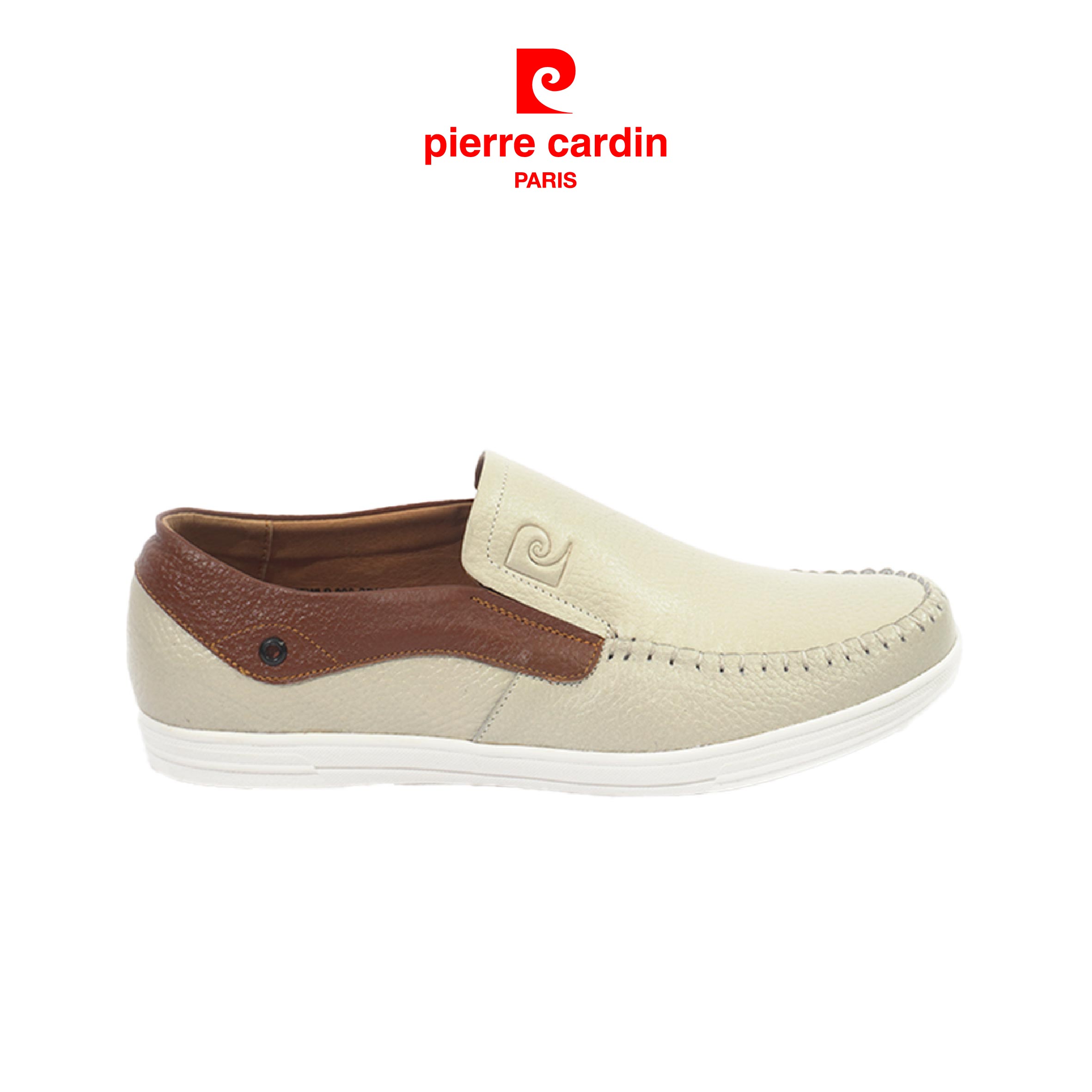 Giày lười nam Pierre Cardin PCMFWLD098CRM màu kem