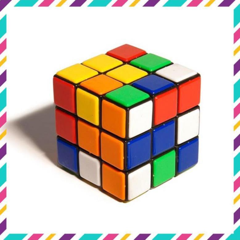 [] Đồ Chơi Rubik 3x3x3 Xoay Mượt Mà - Tặng Móc Khóa Rubik Cute 3x3 Cỡ Nhỏ