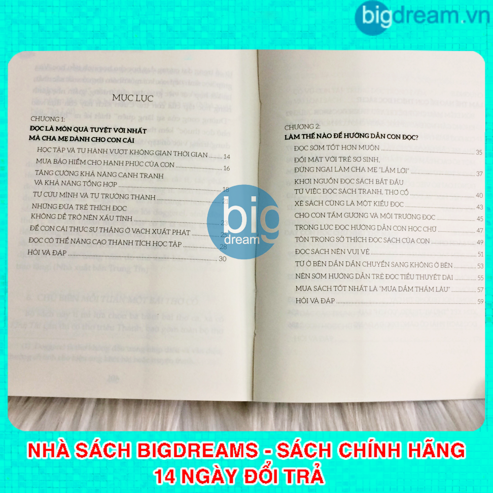 Nuôi dạy một đứa trẻ thích đọc sách - Phát triển trí tuệ và nhân cách cho bé