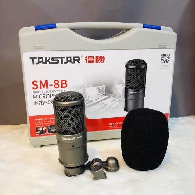 MICRO TAKSTAR SM8B Thu Âm Livestream Hát Karaoke Chuyên nghiệp  - Hàng Chính Hãng