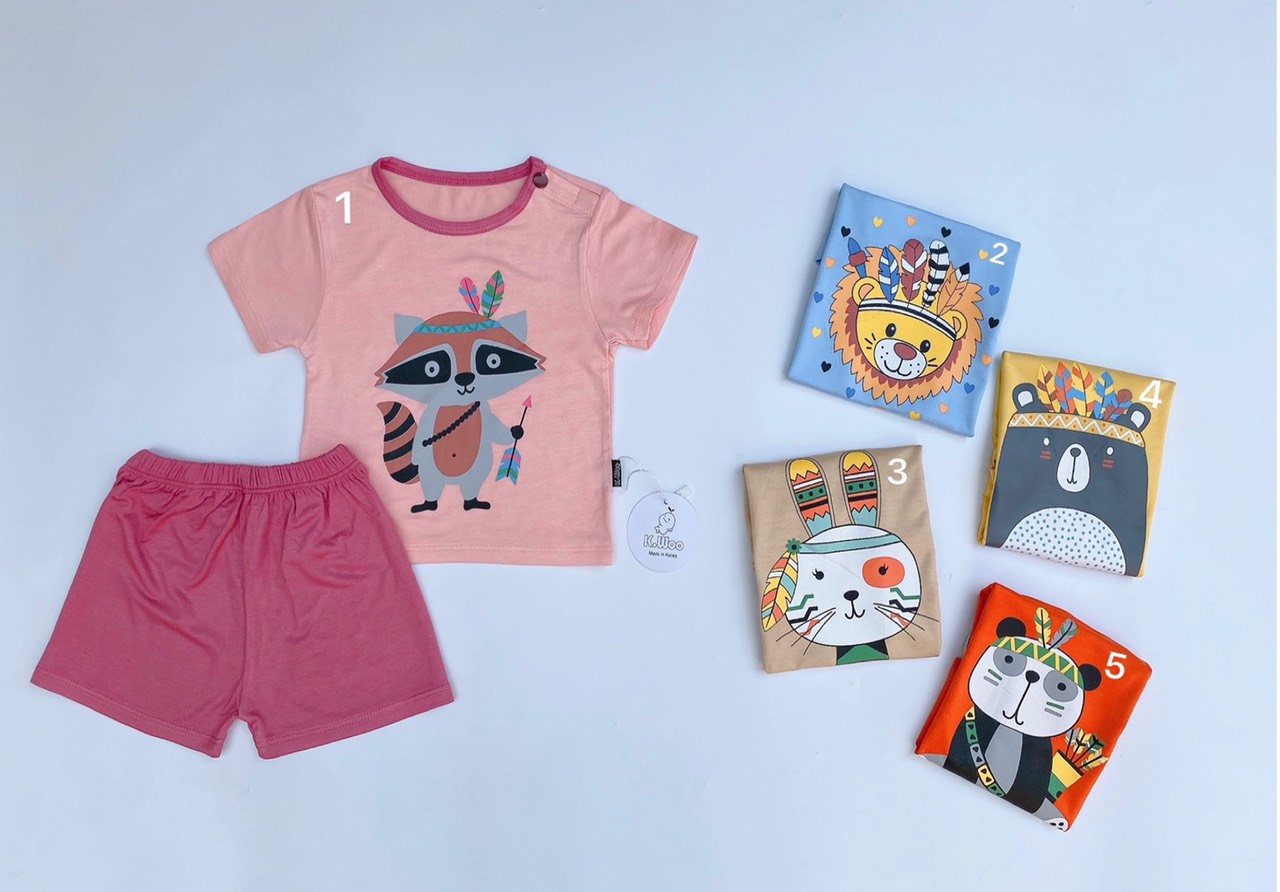 Đồ bộ cho em bé sơ sinh size 5-12kg chất thun lạnh mềm mịn mát