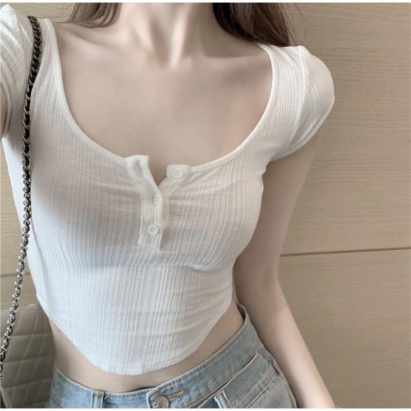 ÁO TOP THUN CO GIÃN TRẮNG