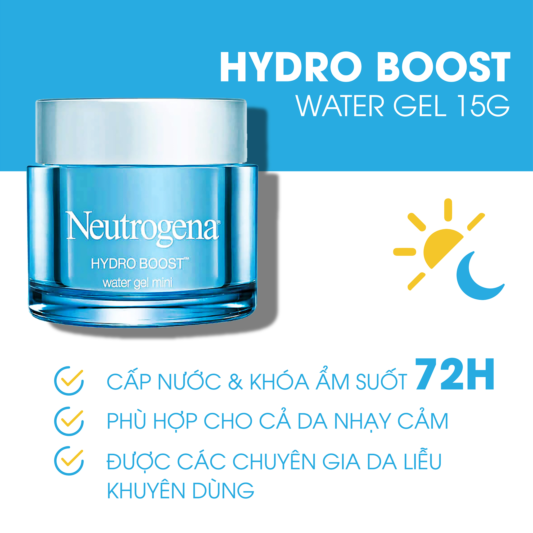 Kem Dưỡng Cấp Nước Cho Da Hỗn Hợp Neutrogena Hydro Boost Water Gel