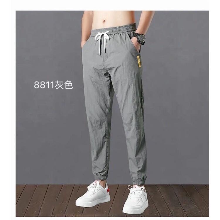 Quần Jogger Nam Trơn Màu Đen Ghi Dáng