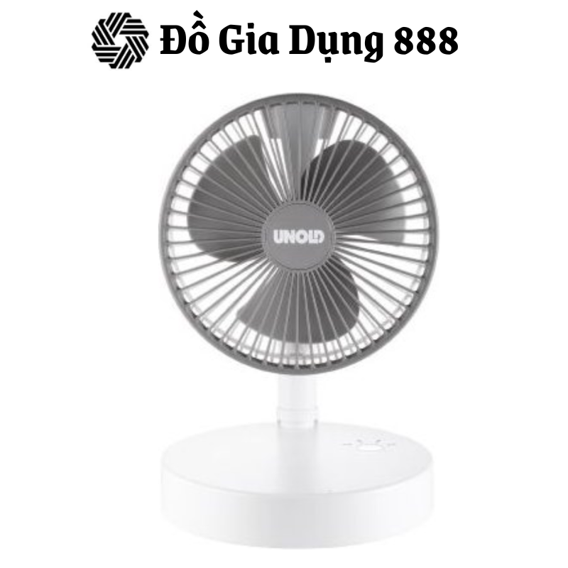 Quạt Sạc Tích Điện Gấp Gọn UNOLD 86720, Quạt Sạc Mini, Pin Bền Lên Tới 10h, Nhập Đức, BH 12 Tháng