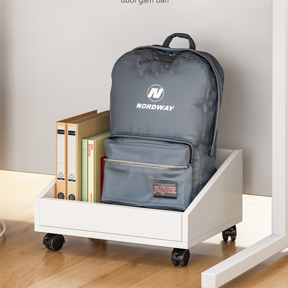 Kệ Gỗ Để Đồ Đa Năng IGA - GP190 - Kệ Văn Phòng Co Bánh Xe Di Chuyển Dễ Dàng
