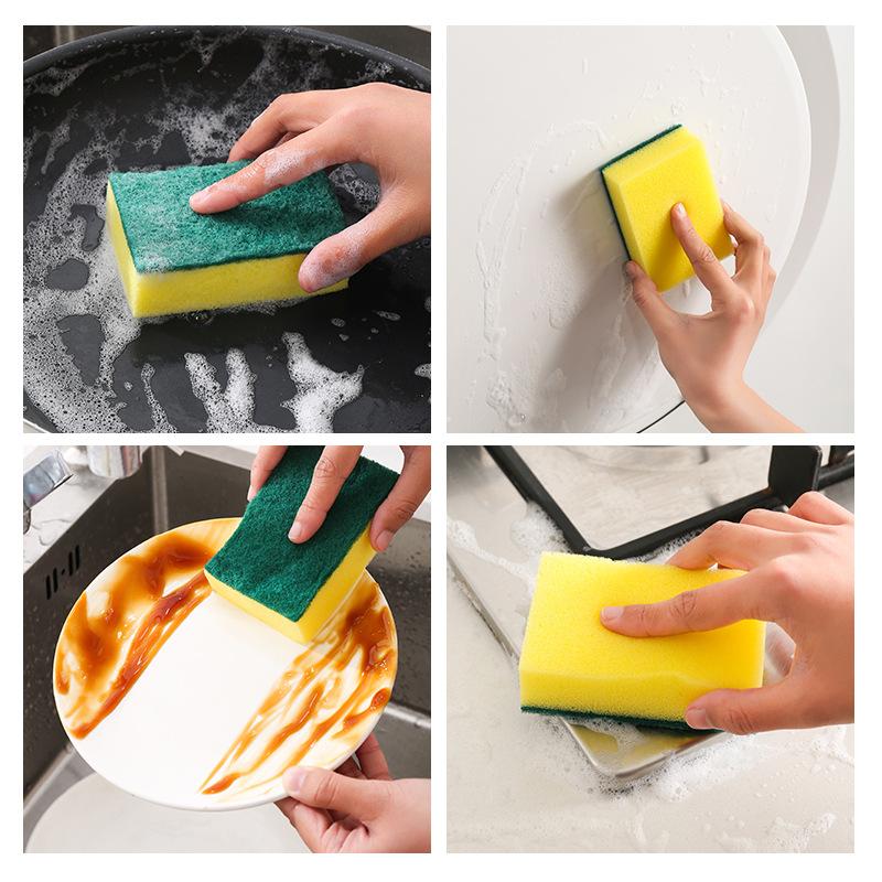 Miếng cọ rửa cổ điển, 10 miếng/gói - Làm sạch mạnh mẽ và hiệu quả